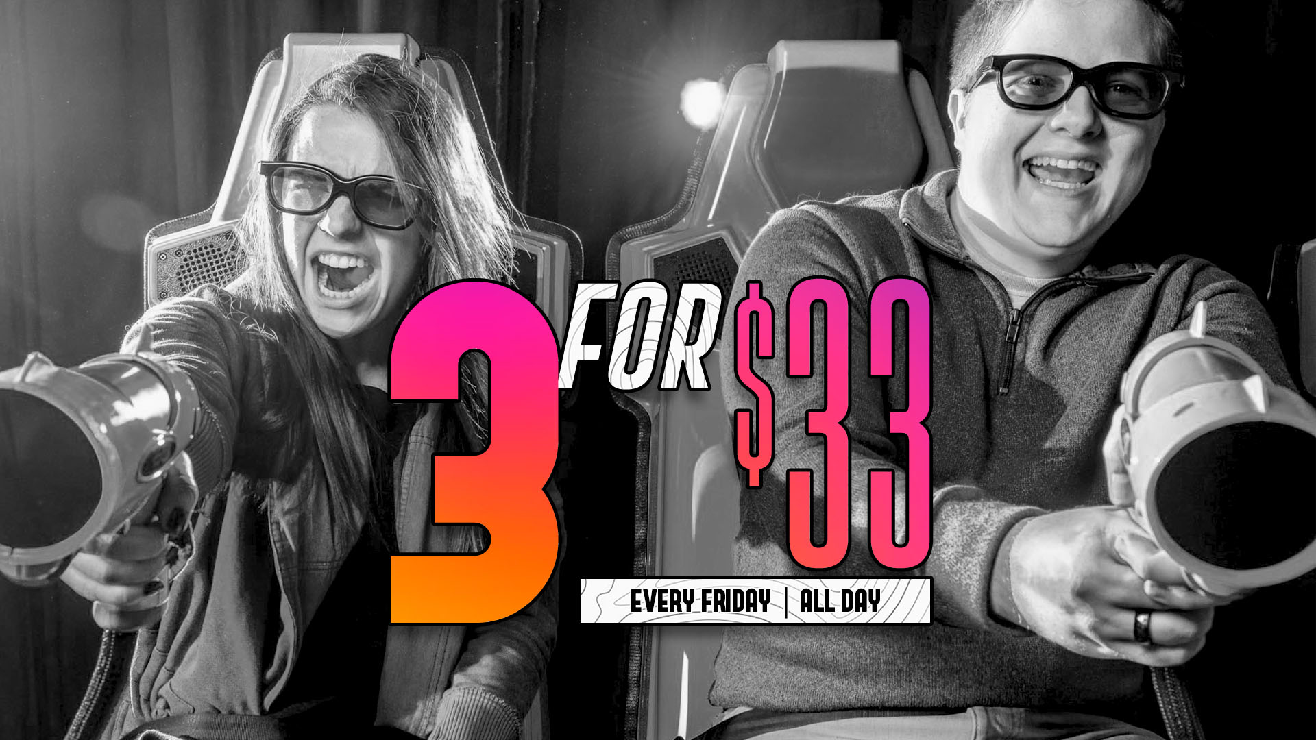 Get 3 activities for $33 every Friday at Xtreme Action Park