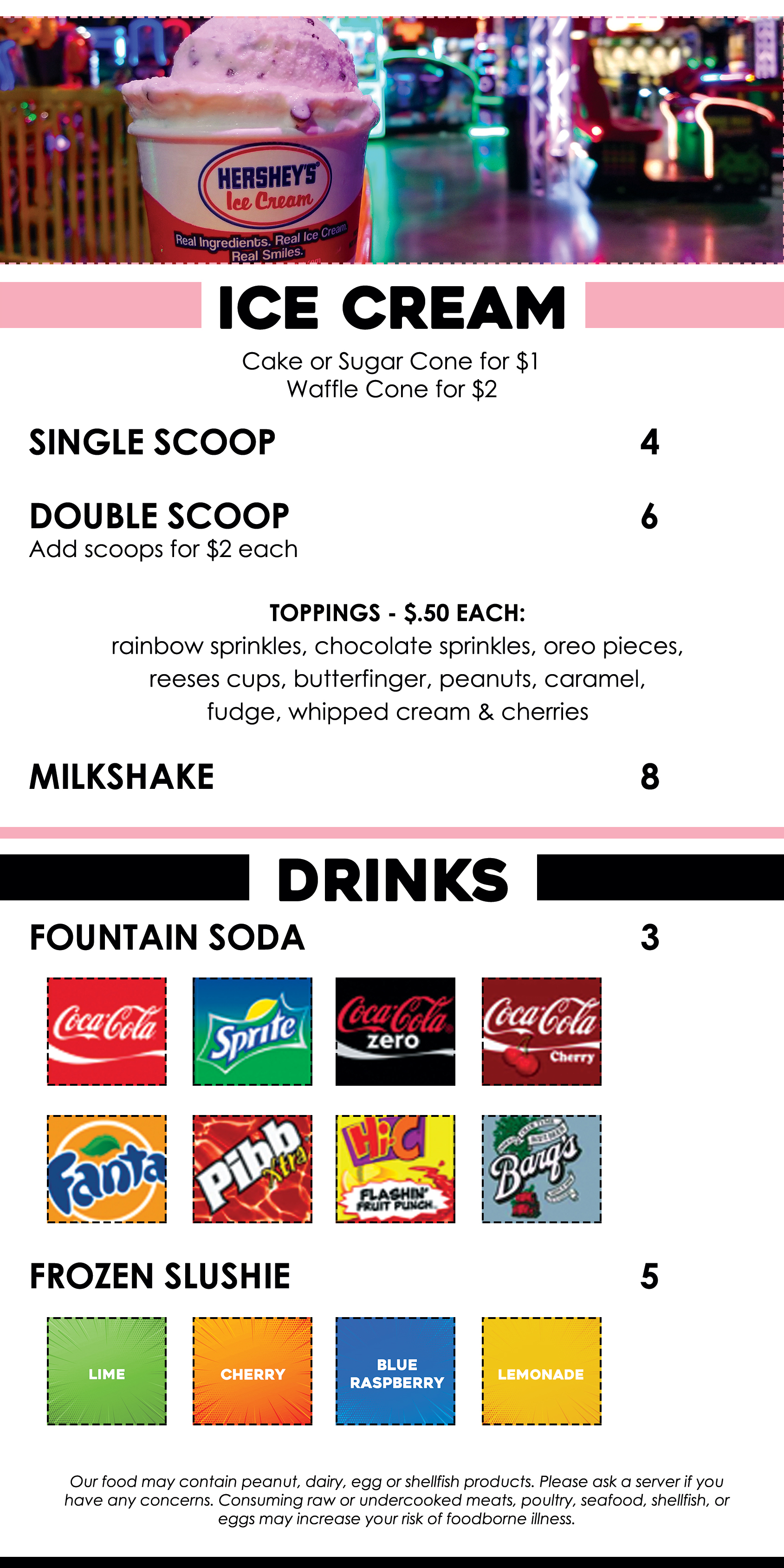 Ice Cream & Drinks