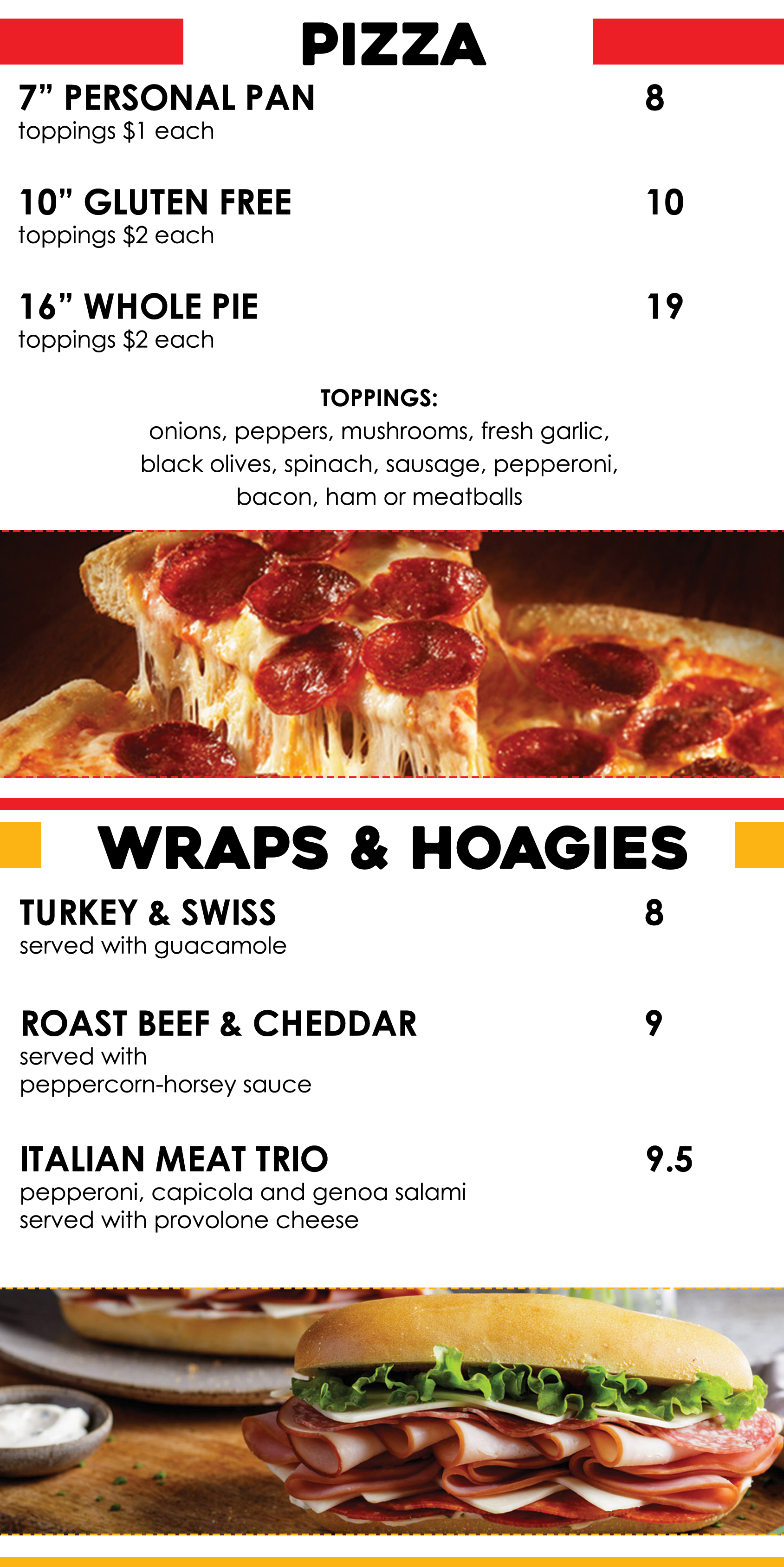 Pizza & Wraps
