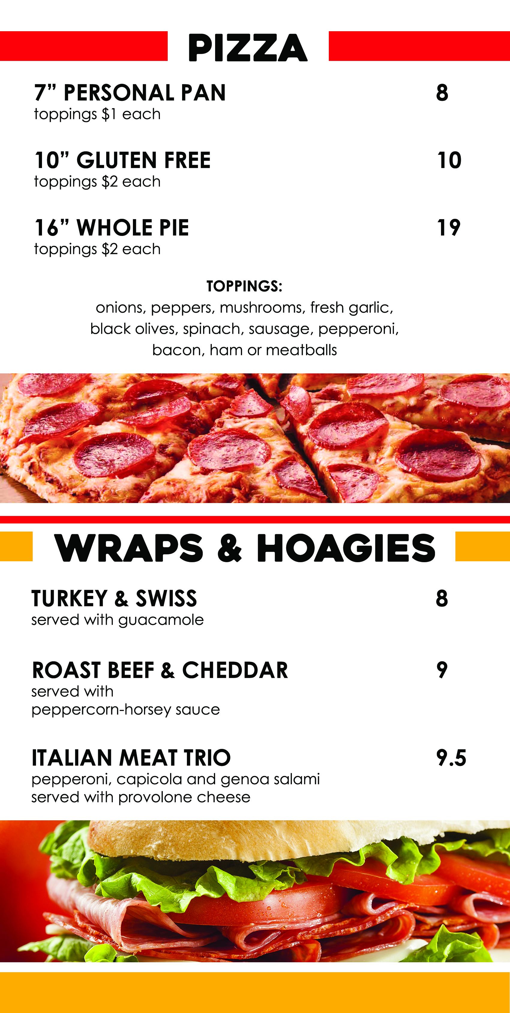 Pizza & Wraps