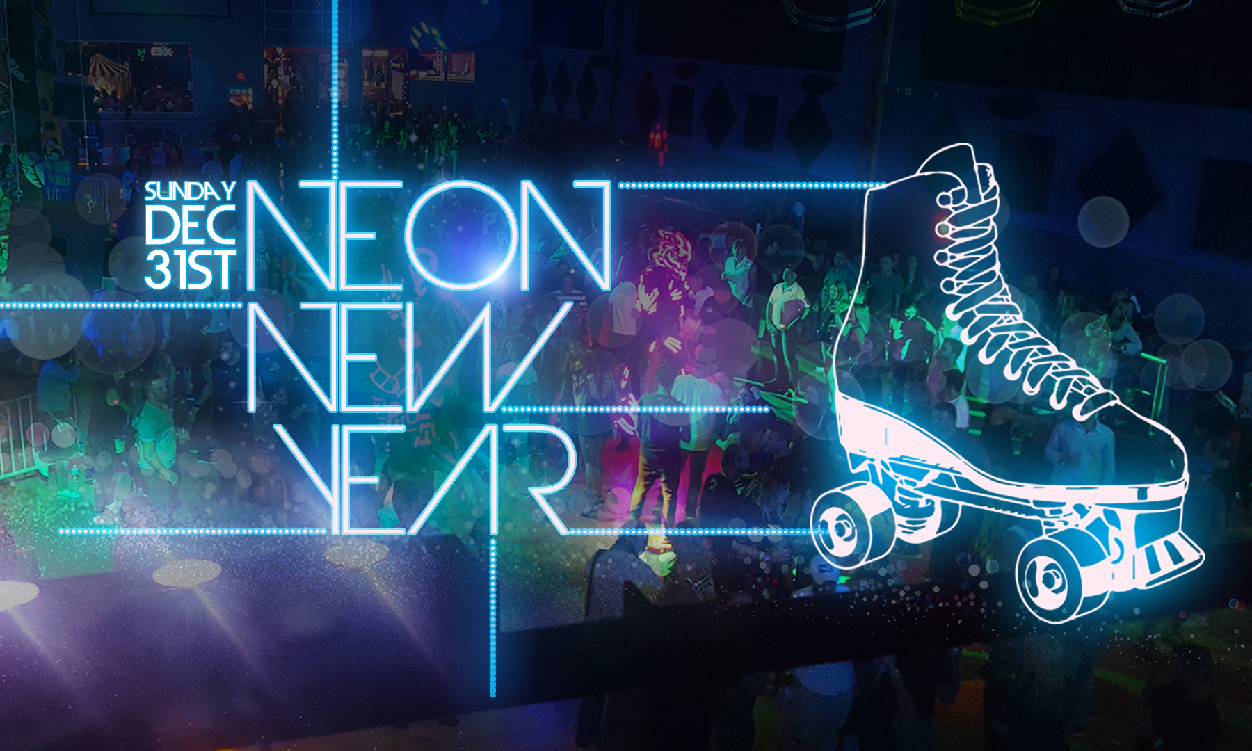 Neon New Years Eve Party Xtreme Action Park