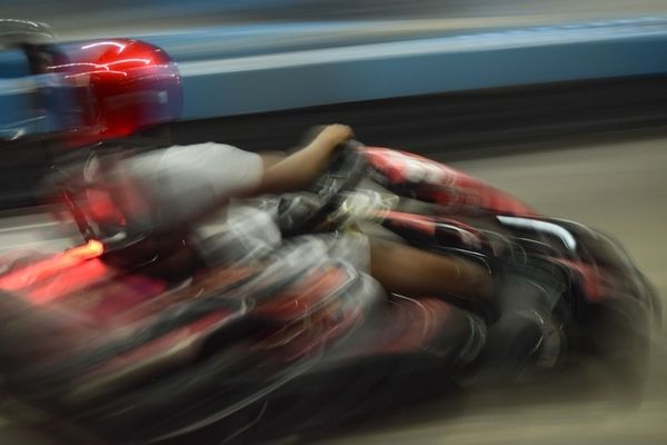 Fast Moving Go kart Picture