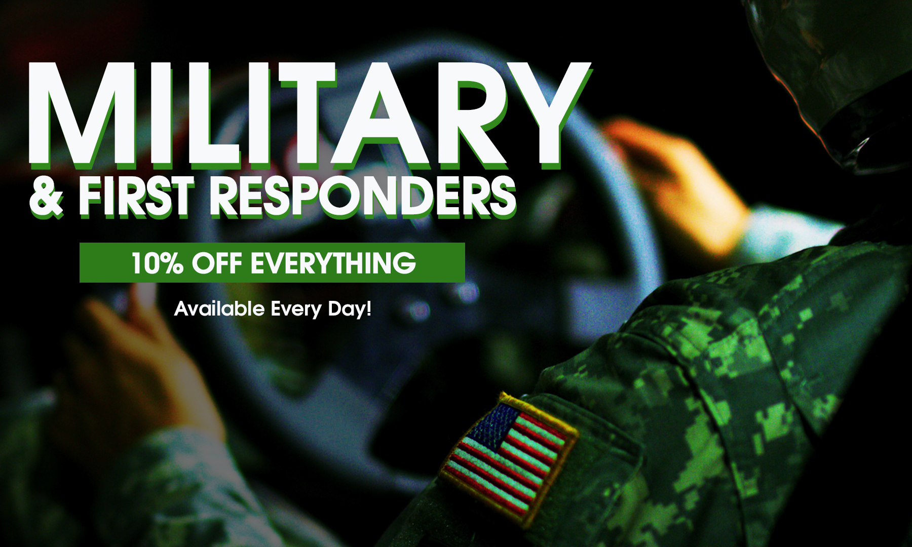 military and first responder discount