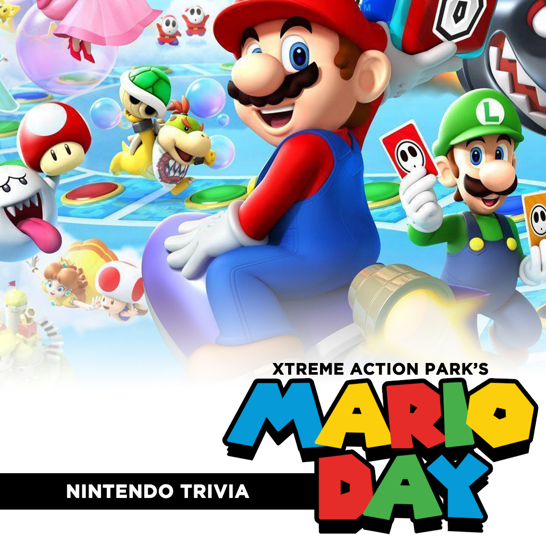 Join us on March 10th for National Mario Day at Xtreme Action Park.